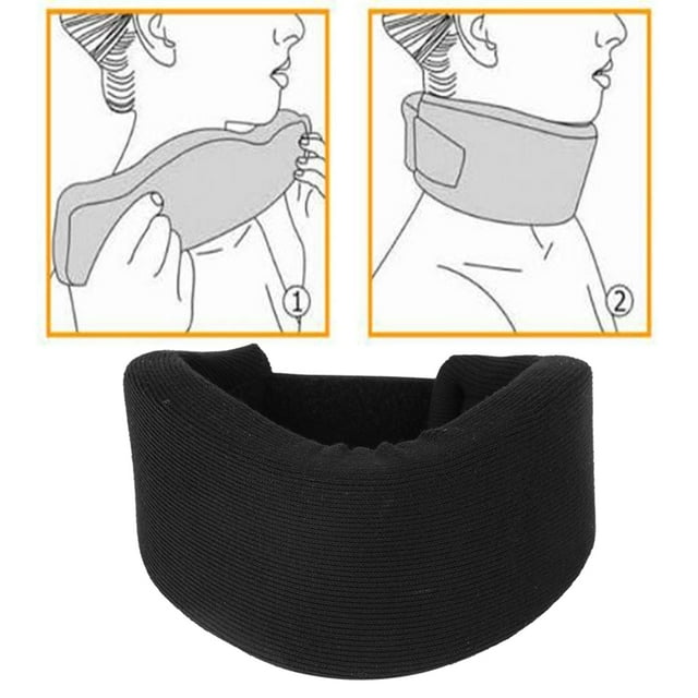 Sponge Neck Brace,Black Sponge Neck Brace Neck Brace Protection Neck Pain Relief Unbeatable Value