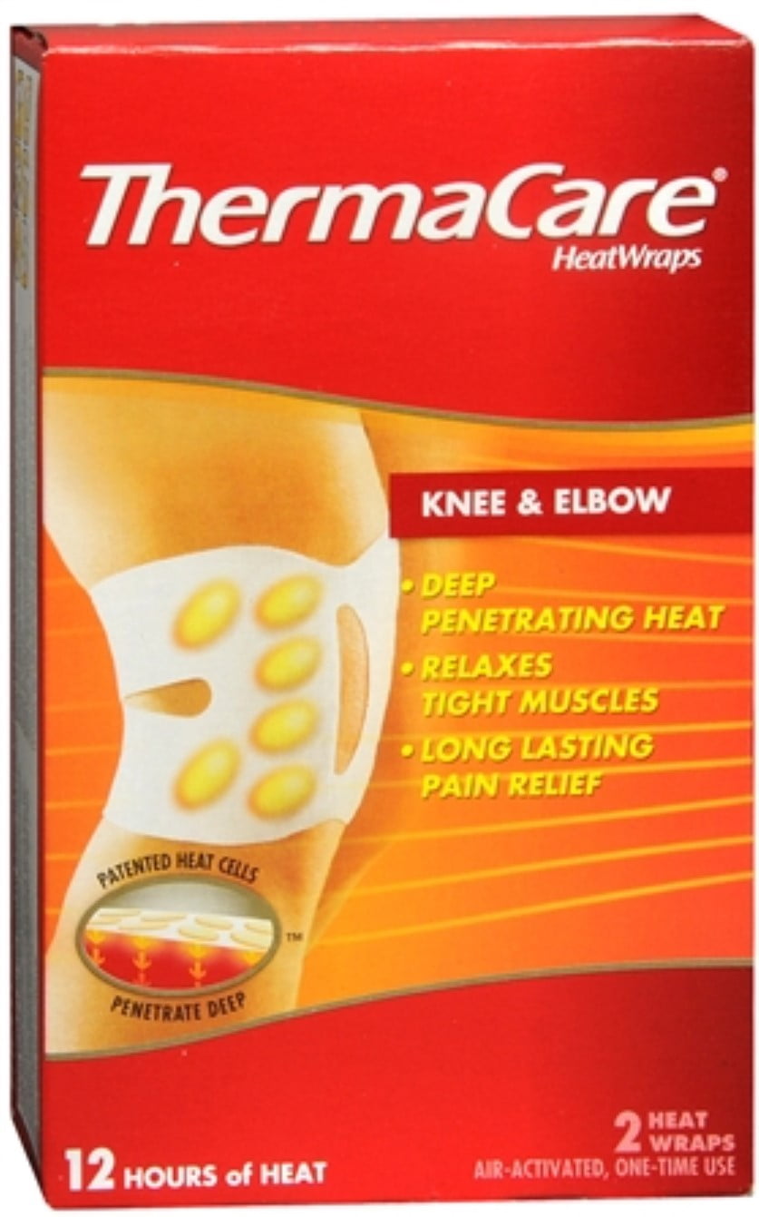 ThermaCare HeatWraps Knee/Elbow 2 Each (Pack of 4)