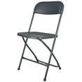 thumbnail image 4 of Dark Gray Folding Chair - Steel-Poly - Sold in Quantities of 10 by Chivari, 4 of 11