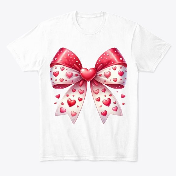 Bow and Heart Aesthetic Shirt, Coquette Inspired Outfit for Girls