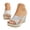 Silver, variant on Sparkly Wedge Sandals for Women Platform Slip on Dress Slide Shoes Open Toe High Top Outdoor Wedges Sandal Size 8 Silver