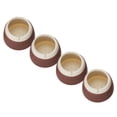thumbnail image 2 of Protectores de silicona para muebles, 4 Uds., 3,3x4x4cm, tapas redondas antideslizantes para patas de sillas y mesas (café), 2 of 5