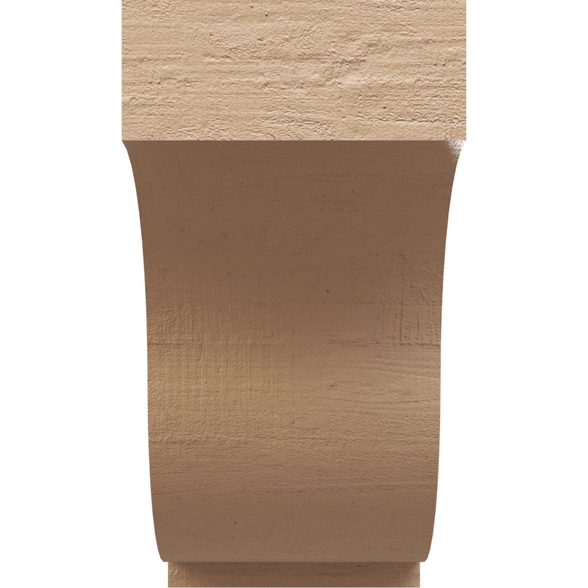 5"W x 10"D x 10"H Classic Van Buren Rough Cedar Woodgrain TimberThane Corbel, Primed Tan