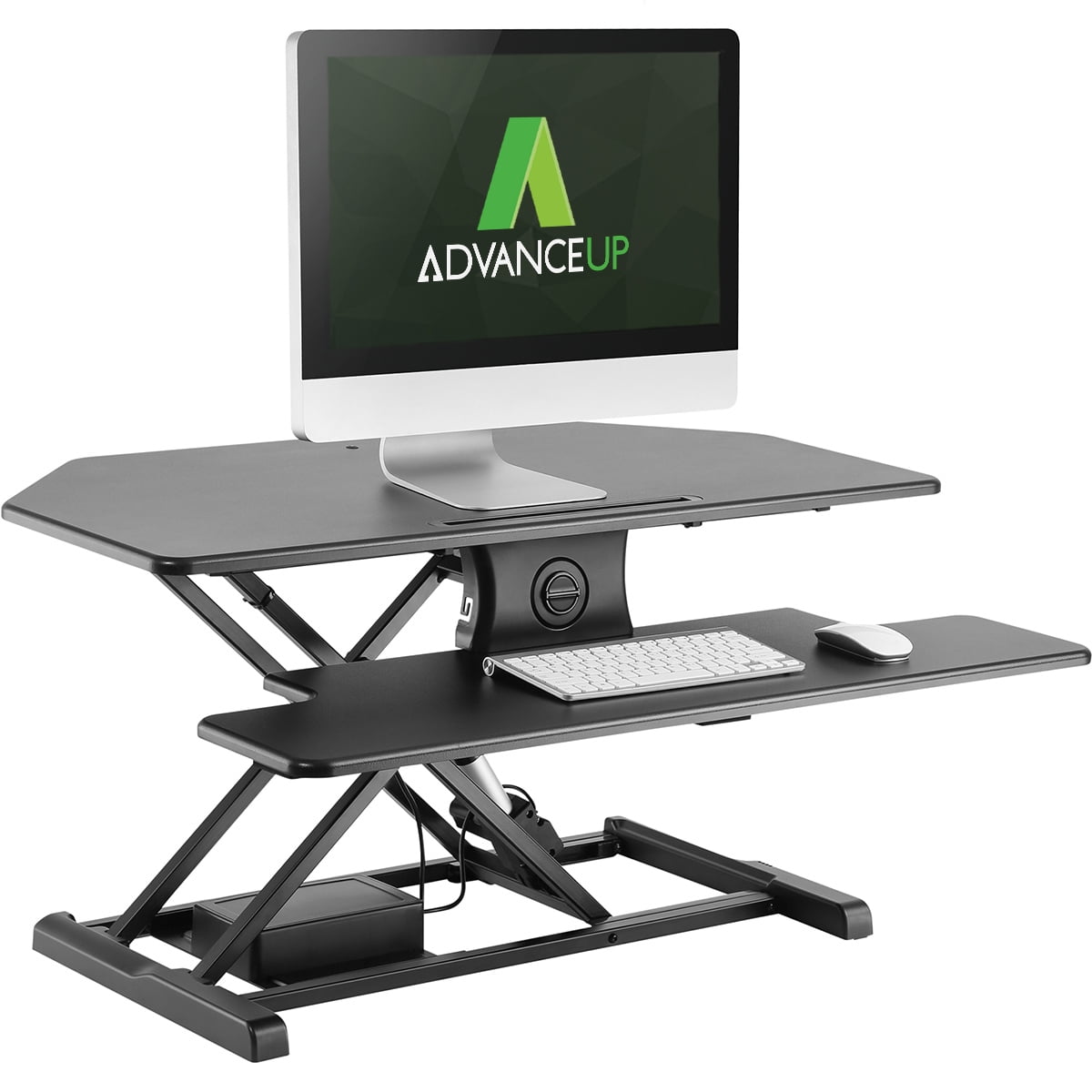 AdvanceUp 37.4" Electric 2tier Corner Standing Desk Top Converter