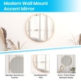 thumbnail image 3 of Flash Furniture Modern Round  Wall Mounted Mirror, Gold, 3 of 12