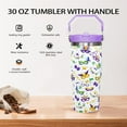 thumbnail image 6 of 30oz Mardi Gras Tumbler with Handle, Lid & Straw - Insulated Travel Mug, Reusable Water Bottle - Fat Tuesday Party Decor, Gift for Women, 6 of 6