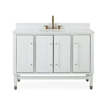48" White Tenant Brand Bertone Bathroom Sink Vanity