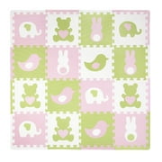 Angle View: Tadpoles Teddy and Friends Play Mat Set, 16 Pieces