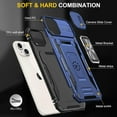 thumbnail image 4 of Sumao for iPhone 15 Case With Ring,Military Grade Shockproof Liquid Silicone Slim Phone Case-Blue, 4 of 11