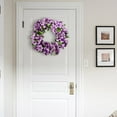 thumbnail image 4 of YOHAVEN Rose Flower Wreath 15.7", Artificial Floral Door Wreath Hanging Decorations for Wedding Party Holiday Christmas Farmhouse Wall Front Door Decor, 4 of 7