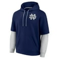thumbnail image 2 of Men's Fanatics Navy Notre Dame Fighting Irish Sleek Pullover Hoodie, 2 of 3