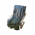 thumbnail image 4 of Detroit Soft Flannel Fleece Throw Blanket, Industrial City Center Shoreline River Scenic Panoramic View in a Sunny Day, Cozy Plush for Indoor and Outdoor Use, 60" x 80", Blue Green Grey, by Ambesonne, 4 of 6