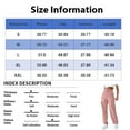 thumbnail image 4 of Women's Overalls Casual Lightweight Solid Color Trousers Drawstring Multi-Pockets Straight Leg Pants for Work and Outdoor Activities,Blue,2XL, 4 of 7