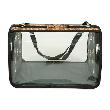 Small Pet Carrier for Small Dogs and Cats - Waterproof Soft Pet Travel Bag with Meshed Window - TSA Approved Pet Carrier for Cat Travel Bag - 7.9 x 13.8 x 7.9 Inch - Sisal