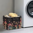 thumbnail image 2 of Yuyamidu Red Mushroom Fabric Storage Basket 6.39 Gal Quilted Storage Basket Portable Folding Storage Laundry Nursery Hamper for Nursery Bedroom Living Room, 2 of 6