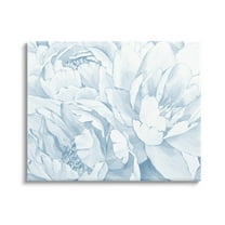 Delicate Blooming White Peonies Botanical & Floral Graphic Art Gallery Wrapped Canvas Print Wall Art