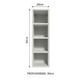 thumbnail image 2 of Alacena Porta Botellas Madesa Blanco 4 Nichos G2520009PR, 2 of 6