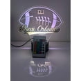 thumbnail image 3 of American Pro Football Sports Fan Team Sports Themed Ball Lamp Night Light LED Personalized Free Name Room Man Cave Decor 16 Colors & Remote, Made in America! (New Orleans), 3 of 7