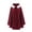 #0254-Red, variant on Women'S Fall/Winter V-Neck Hooded Casual Hooded Cape Casual Coat