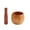 Khaki, variant on Jujube Wood Garlic Mortar Manual Grinder for Kitchen Cooking