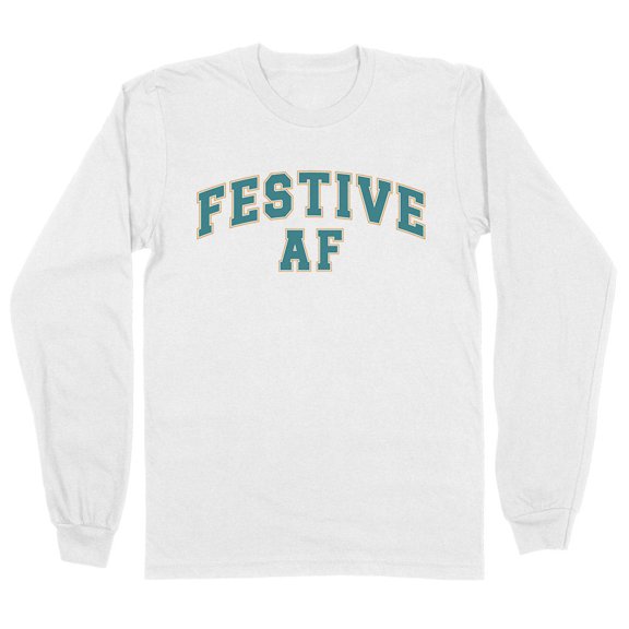 Arch Festive AF Long Sleeve Shirt Unisex Large White