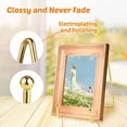 thumbnail image 3 of Techson 8PCS Plate Stands, Metal Easel Display Holder, Tabletop Frame Picture Stand for Decorative Dish, Photo, Book, Plaque, Artistic Work (Gold, 6 Inch), 3 of 8