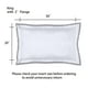 thumbnail image 3 of Fundas de almohada RANZNAZ Elegantes bordadas 100% algodón King White, 3 of 6