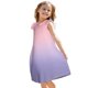 thumbnail image 3 of Girls 2025 Summer Dresses Summer Dress Sleeveless Gradient Casual Sundress Lightweight and Breathable for Ages 3-8 Years ,Sie:160, 3 of 8