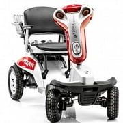 Tzora Titan 4 XL  4-Wheel Electric Mobility Travel Large Scooter Red