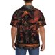 thumbnail image 3 of Fotbe Dark Skull King Throne Camisa Estampada de Manga Corta para Hombre, Casual de Verano, Estilo Playero, Sin Arrugas-4X-Large, 3 of 5