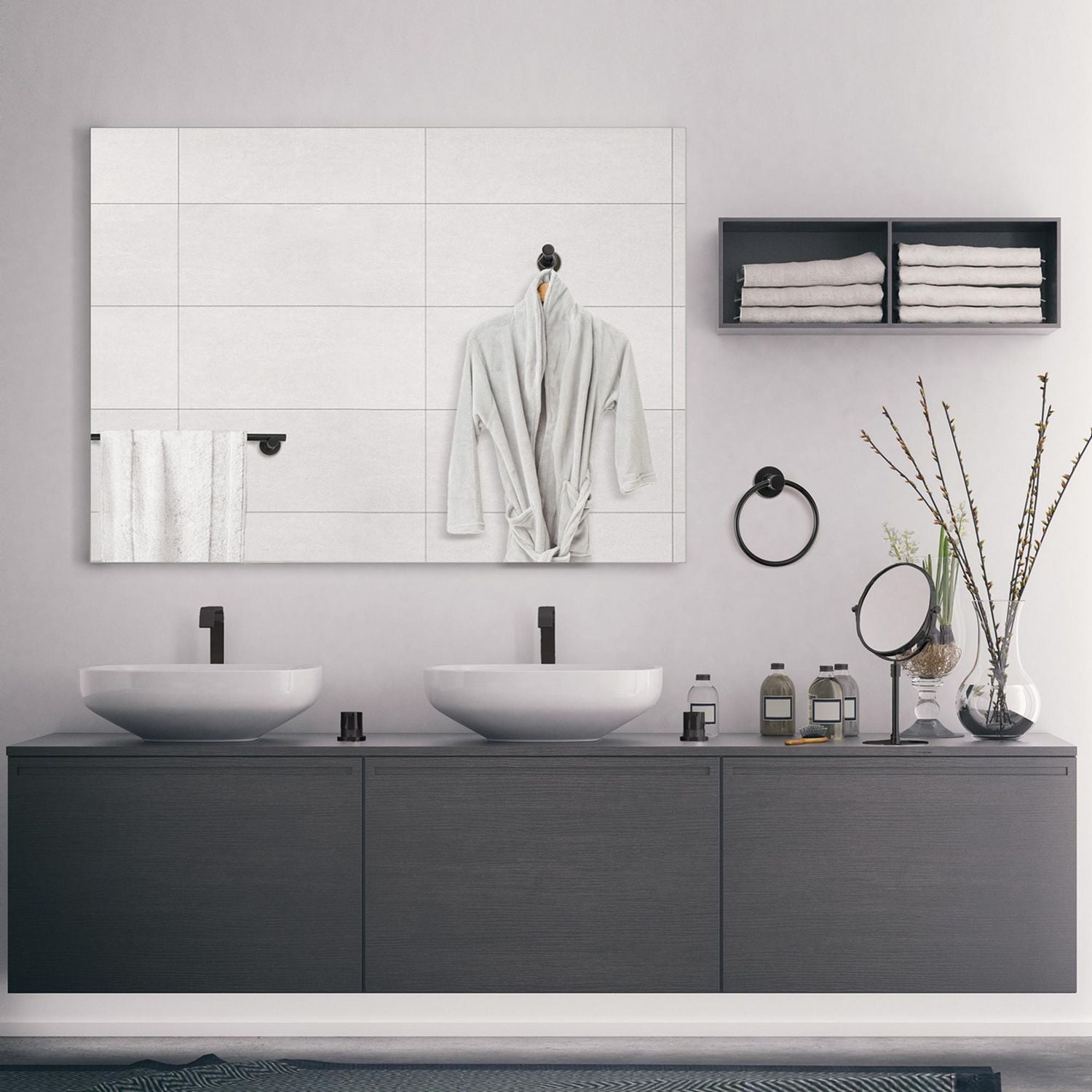 Napoli 4-Piece Matte Brass Bathroom Hardware Accessory Kit