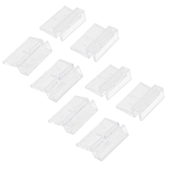 8pcs Clips De Acrílico Sujetadores Sujetadores 12 Mm Acuario De Cubierta
