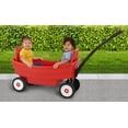 thumbnail image 2 of American Plastic Toys Kids Deluxe Wagon, 2-Seats, Red, 2 of 5
