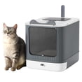 thumbnail image 1 of Caja de arena para gatos LCZLBRRD plegable, completamente cerrada, 3 modos, 1 of 7