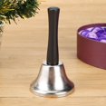 thumbnail image 3 of Campana de mano de Navidad de metal Año Nuevo Fiesta de Papá Noel Celebre el sonajero Plata Ndcxsfigh Libre de BPA, 3 of 5