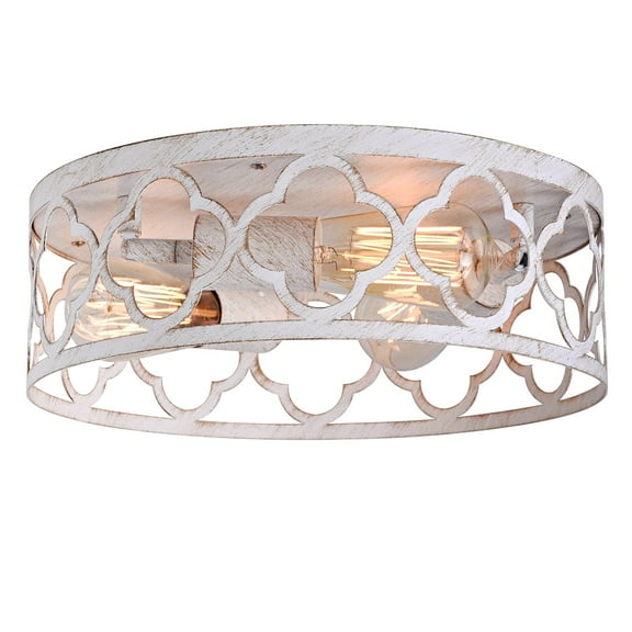 BESTOMINE Flush Mount Ceiling Light,13-inch Ceiling Light Fixture,3-Light Kitchen Light Fixtures,Farmhouse Light Fixtures for Bedroom,Living Room,Kitchen,Hallway and Foyer