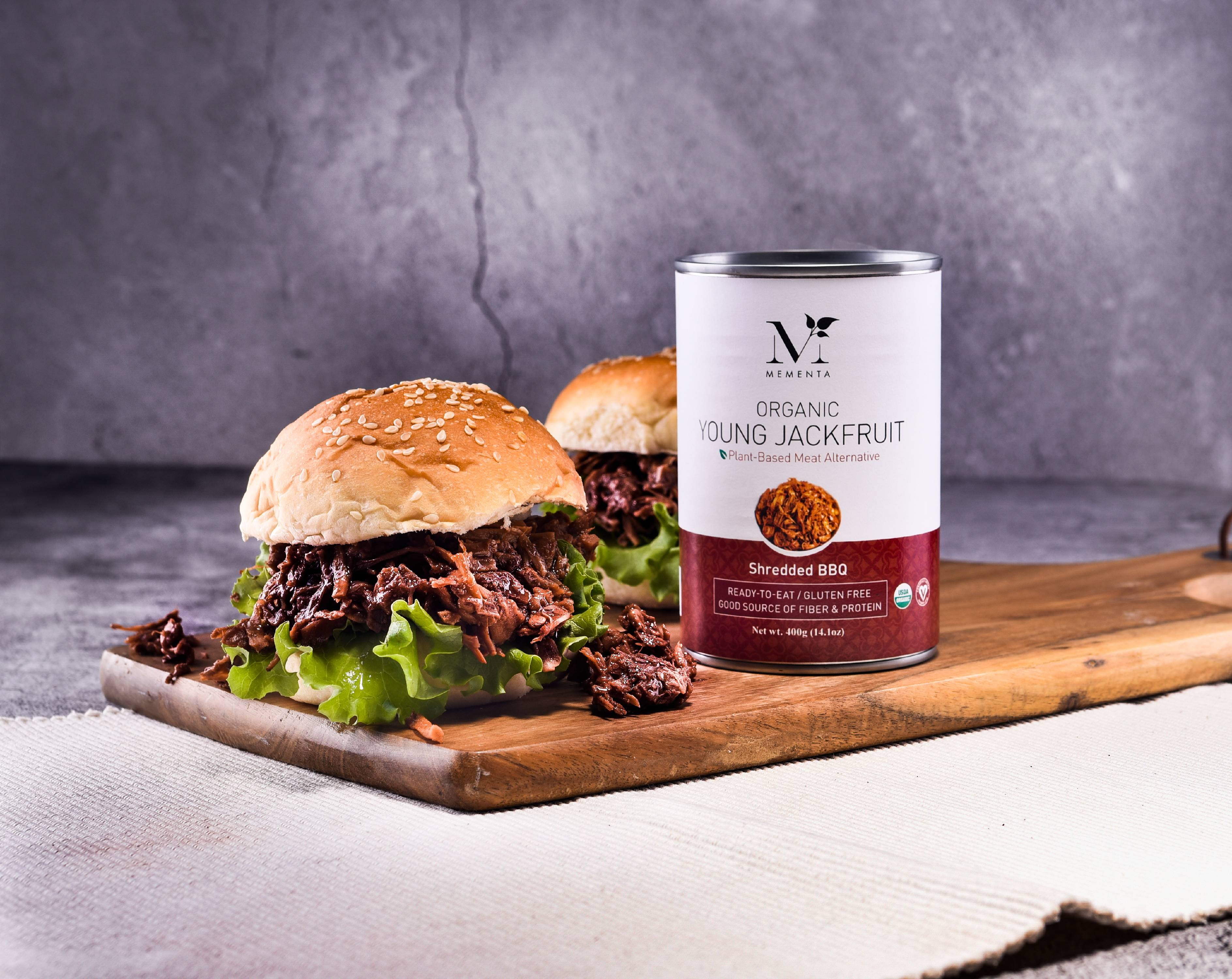 Mementa Inc (6 Pack) Organic BBQ Jackfruit, 14 oz Can