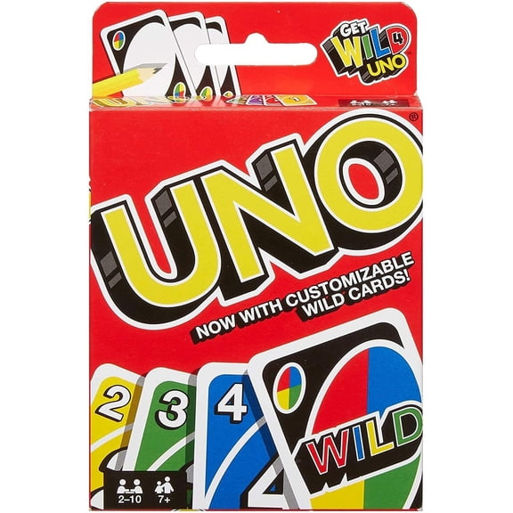 UNO Card Game for Kids, Adults & Family Game Night, Original UNO Game of Matching Colors & Numbers