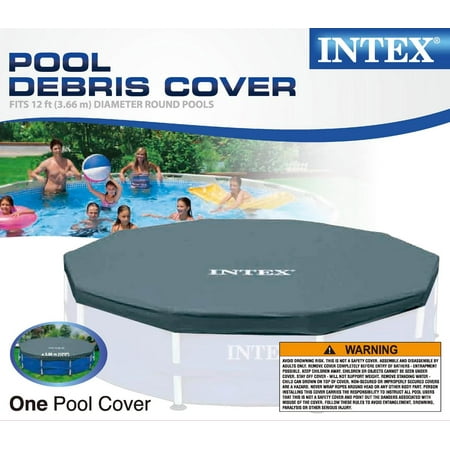 Intex 12-Foot Round Frame Set Easy Swimming Pool Debris Cover, Blue | 28031E | Walmart Canada