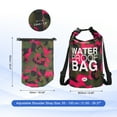 thumbnail image 2 of Uxcell Waterproof Dry Bag, 30L Water Proof Bags Lightweight Dry Storage Floating Backpack with Whistle (1 Pack, Rose Red Camouflage), 2 of 7
