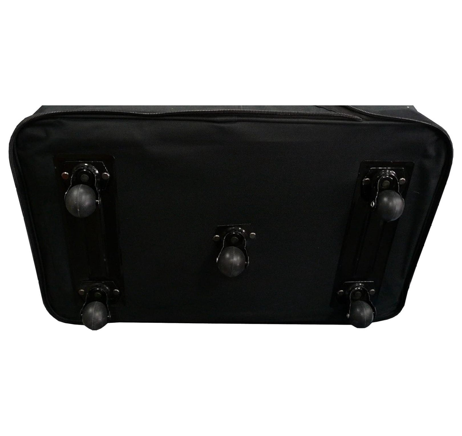 40" XXL Black Heavy Duty Polyester Rolling Wheeled Duffle Bag Suitcase Luggage