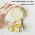 thumbnail image 5 of Showerhead Rack Suction Cup Adjustable No Drill 10.5x6.8x6cm Bathroom Holder with Hooks Easy Install Removable for Renters Home Bath Supplies Storage, 5 of 5