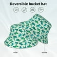 thumbnail image 5 of Daiia Green Sea Turtle Pattern Bucket Hat - Trendy Cotton Sun Hat for Beach, Golf, Fishing - Fun Outdoor Vacation Boonie for Men and Women, 5 of 9