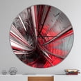 thumbnail image 2 of Designart 'Fractal 3D Deep into Middle ' Modern wall clock, 2 of 2