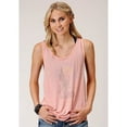thumbnail image 1 of Roper Womens 03-037-0513-2013  Dusty  Graphic Tank S Pink, 1 of 2