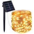thumbnail image 2 of Guirnalda de luces LED solares para exteriores, 20 m, 10 m y 5 m, decoración navideña para el hogar, calle, cortina de luces, 2 of 5