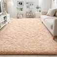 thumbnail image 2 of Alfombra ISEAU Fluffy Shaggy Area 91 x 152 cm, color camel, 2 of 9