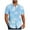 Light Blue^, variant on Jjayotai Tropical Men's George Shirts, Men Casual Fashion Floral Printed Button Down Short Sleeve Turndown Collar Shirt with Pocket, Hawaiian Shirt for Men