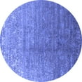thumbnail image 1 of Ahgly Company Indoor Round Oriental Blue Industrial Area Rugs, 5' Round, 1 of 4