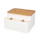 thumbnail image 2 of Caja de pañuelos organizador de escritorio caja de pañuelos caja de almacenamiento de Control remoto nórdico dispensador de soporte de pañuelos para Macarena Caso de tejido, 2 of 8